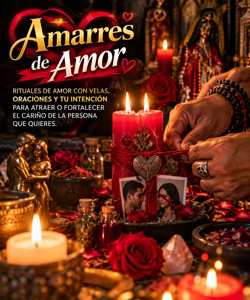 Amarres de amor: rituales de amor con velas, oraciones y tu intención para atraer o fortalecer el cariño de la persona que quieres
